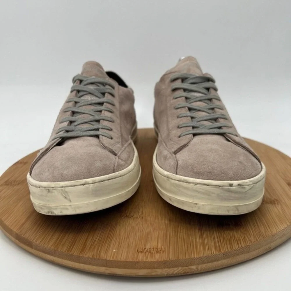 P448 John Sneaker Womens 43 US 12.5-13 Blush Pale Pink Suede Low Top Shoes